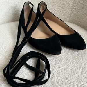 Vince Camuto long strap flats